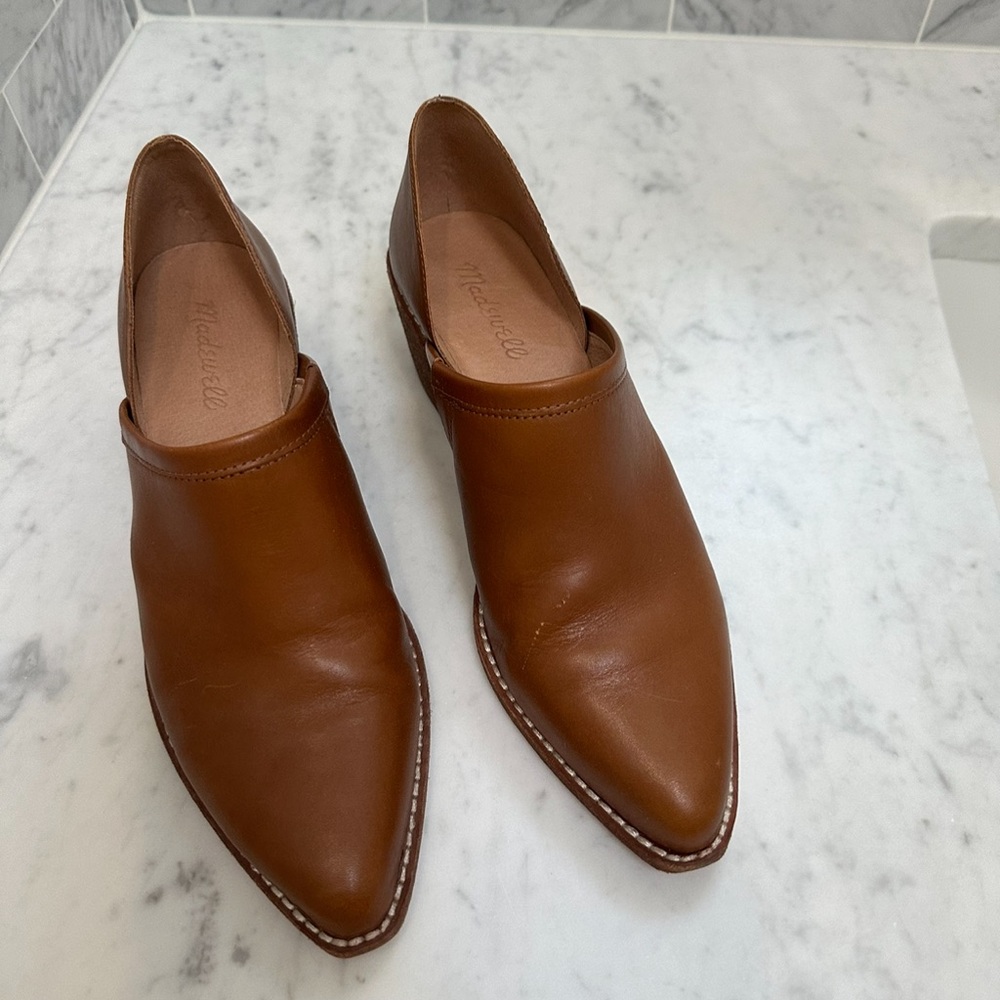 Madewell the Brady low cut bootie in English saddle